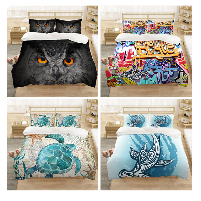 Theme Hotel Hot Sale Home Textile Set Luxury Ladybug Bedding Bed Sheet Quilt Cover Custom Printing 3D Bedding Set
