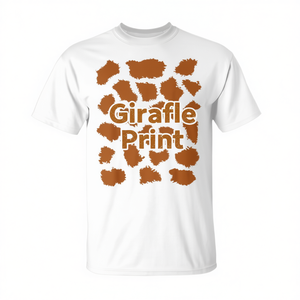 T-shirt con stampa giraffa, girocollo, manica corta, stampa digitale, unisex per adulti, per attività promozionali - Product Image 2