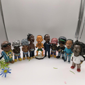 Hot Halloween drôle <span class=keywords><strong>rappeur</strong></span> lunettes de soleil tatouage <span class=keywords><strong>gros</strong></span> artiste résine Figure ornements artisanat petits ornements - Product Image 4