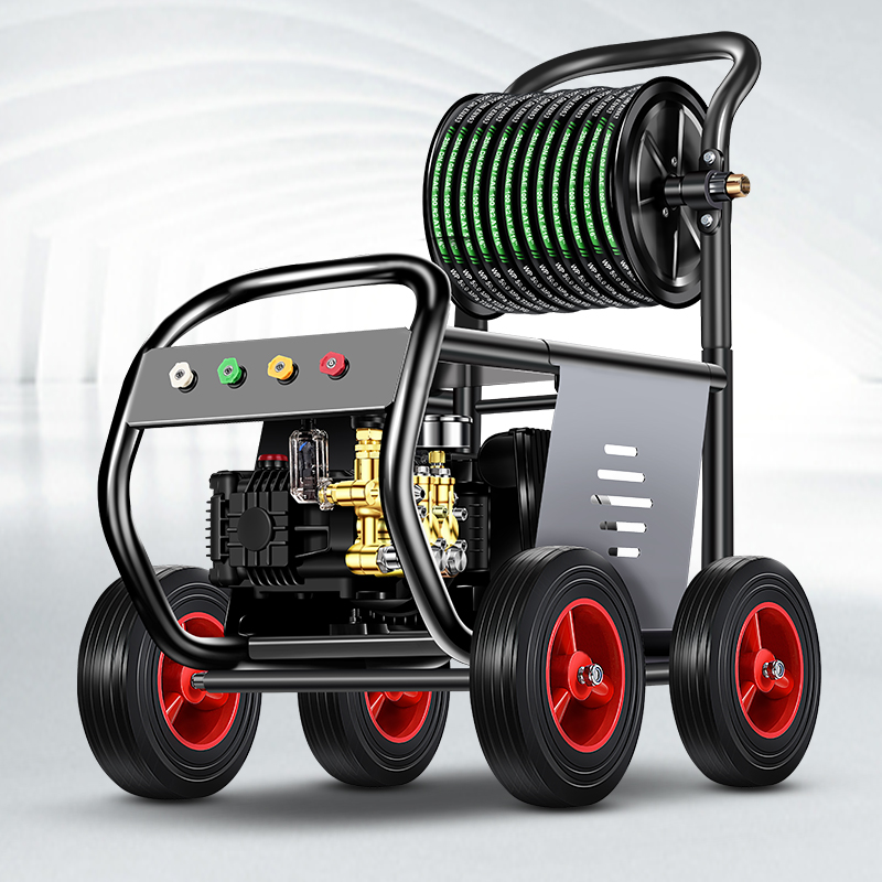 Ultra High Pressure 220bar Jet Power Home Farm Hotel Water Cleaner New Condition 220v High Pressure Washer with Hose Reel