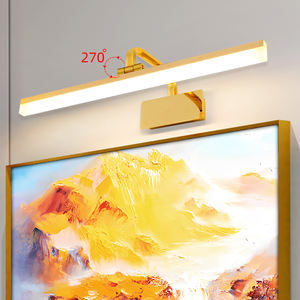 Lámpara de Pared Moderna con Espejo LED Iluminado, con Acabado Dorado, Clasificación IP44, Temperatura de Color 3000K-6000K, Vida Útil de 50000 Horas - Product Image 6