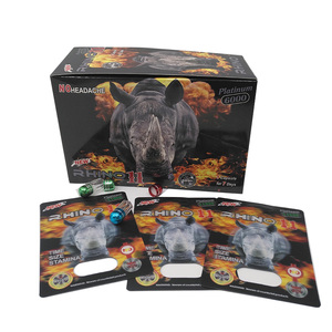 Nashorn Pillen männliche Verbesserung 3D-Karten Set Pille Verpackung Blister Card Nashorn Sex Pillen Verpackung - Product Image 4