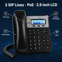 Téléphone VoIP Original Dlna Gxp1610 PoE à Écran LCD 2,9 Pouces, Haut-parleur Conférence, Idéal Bureau et Domicile - Meilleures Ventes