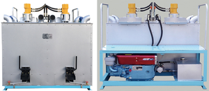 Machine de marquage à chaud à double cylindre hydraulique, capacité 1200 kg, pour préréchauffeur thermoplastique et bouilloire à fusion, prix usine - Product Image 3