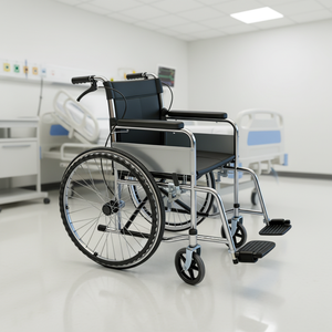 <span class=keywords><strong>Fauteuil</strong></span> <span class=keywords><strong>roulant</strong></span> manuel pliable en acier carbone léger Anmiao à <span class=keywords><strong>prix</strong></span> avantageux avec certification CE, capacité de 100 kg pour personnes handicapées - Product Image 3