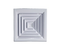 Diffuseur intelligent moderne carré résistant aux chocs en plastique ABS vierge SD4230 pour CVC, personnalisable directement en usine