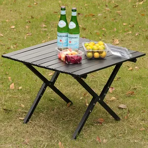 Outdoor Camping Garden Party Event Banquet Folding Outdoor Table Beach Picnic Table Egg Roll Camping Table