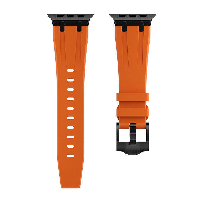 Boucle orange-noir