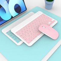 Popüler hafif Ultra ince PC Tablet klavye kablosuz klavye ve fare kombinasyonları