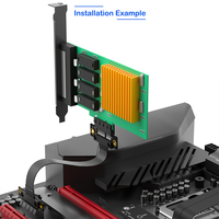 Cable Riser Flexible de PVC PCIe 3.0 X1 de 200 mm, Adaptador PCI-E X1 Macho a Hembra para Tarjetas de Red y Captura de Escritorio