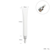 Tube vide personnalisé blanc pour gloss, crème contour des yeux, baume à lèvres, huile essentielle – Tube souple pour crème contour des yeux