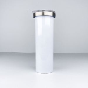 Vaso delgado de 20 oz para sublimación con diseño de globo de nieve, taza reutilizable con brillantina para beber agua diariamente al aire libre - Product Image 1