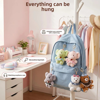 Porte-clés en peluche personnalisé petit éléphant, pendentif animal en peluche mignon et moelleux, porte-clés multicolore pour accessoire de sac