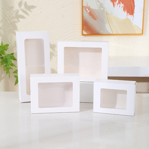 Scatola in Carta Kraft Riutilizzabile Monocolore Fatta a Mano con Centro Trasparente Nuovo Modello per Conservare Oggetti, Caramelle, Regali e Articoli Festivi - Product Image 5