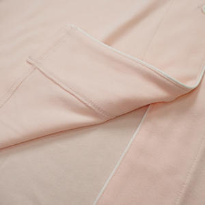 Pijama en blanco de mujer Primavera Verano personalizado al por mayor, pijama de algodón camisón de dos piezas de lujo para mujer - Product Image 6