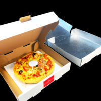 SP3220 Boîte à pizza plate de haute qualité Matériau isolé pour pizzeria Carton personnalisable