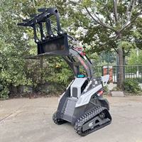 Chargeur chinois EPA Euro5 Chargeuse compacte sur chenilles à usage d'entrepôt de fabrication agricole Mini chargeuse compacte à chenilles