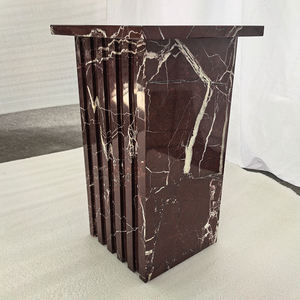 Moderner Luxus Grüner Marmor Naturstein Tisch Minimalistischer Wohnzimmer Sofa Beistelltisch Marmor Ecktisch Nachttisch - Product Image 6