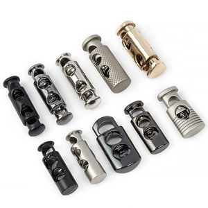 OEM Hochwertige Gold Kordel zug Stopper <span class=keywords><strong>Stop</strong></span> Cord Snap Metall Seils chloss Custom Toggle Lock Kabels chlösser Clip für 5mm - Product Image 3