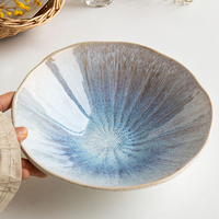 Ensemble de bols à dessert et à salade de fruits en porcelaine nordique moderne de 7,5 pouces, bols à ramen en céramique écologiques