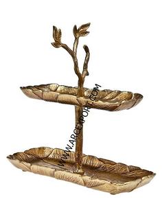 Tazón y plato Soporte de 2 niveles Diseño maravilloso Accesorios de decoración Venta al por mayor Mesa para el hogar Cuencos para servir comida a buen precio - Product Image 1