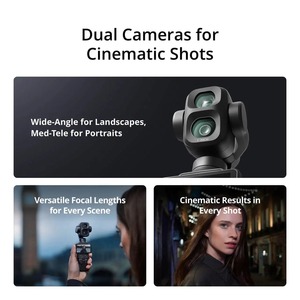 Cámara Osmo Pocket 4P 4K con Movimiento Lento a 240 fps, Lente Dual con Gimbal, Zoom Óptico 3X, Gran Angular de 120° para Deportes, Viajes, Eventos y Contenido - Product Image 5
