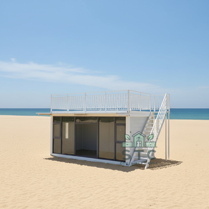 STCcasas - Edificio de Oficinas Prefabricado en Contenedor, Diseño Mediterráneo Modular, Modelo de 20 pies para Oficina o Escuela - Product Image 2