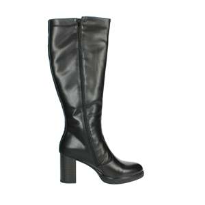 Bottes hautes pour femmes, talon noir, hauteur 40 mm, style classique - Product Image 4