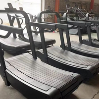 TOPTONS, nuevo diseño, equipo de gimnasio comercial, cinta de correr curva no motorizada Manual, máquina para correr, sin regulación de potencia
