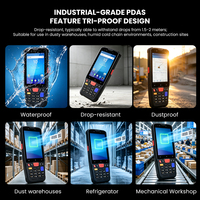 Terminal PDA industriel robuste Android 14, 4G, scanner de codes-barres 1D 2D QR, GNSS, écran 4 pouces, 4 Go + 64 Go, en stock pour entrepôt
