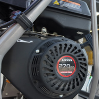 Mini-dumper sur chenilles rouge Loncin 270cc à moteur, chargement automatique, pelle et chenilles en caoutchouc, brouette motorisée pour ferme et cour – Vente directe usine