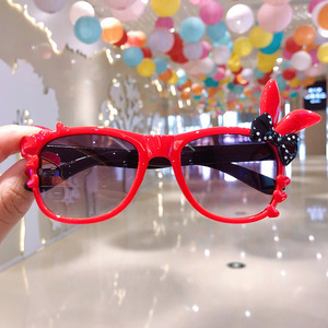 2 red rabbit ears glasses
