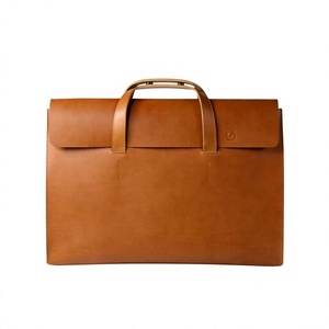 Premium Quality Unisex Genuine Leather <b>Laptop</b> Bag Customizable Handbags Korean Modern Durable Lightweight Large Travel Casual - Product Image 3