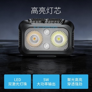 Smiling Shark - Luz delantera recargable para bicicleta, 800 mAh, LED, resistente al agua, de alto brillo, faro para ciclismo - Product Image 5
