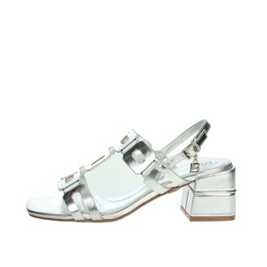 Sandali con tacco argento 9043 - Product Image 1