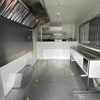 Remorque alimentaire mobile entièrement équipée avec construction en acier inoxydable résistante à la rouille pour la vente de snacks et de restauration rapide