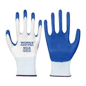ถุงมือทำงานเคลือบไนไตรล์ Works Grip Pro ขนาด 8 ระบายอากาศได้ดี ทนต่อการเสียดสี เหมาะสำหรับใช้ในสถานที่ก่อสร้าง - Product Image 2