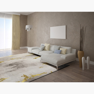 Juego de calor de lujo, <span class=keywords><strong>alfombra</strong></span> suave de olefina para sala de estar y dormitorio, redonda, dorada, griega - Product Image 2