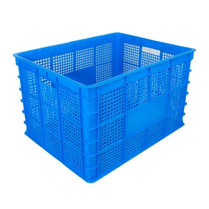 Durable Mesh Moving Crate Storage Basket Plastic Turnover Basket Crate For Agriculture Harvest