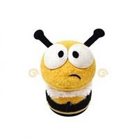 Coussin d'emmaillotage en peluche courte Fun Bee Bano en forme d'insecte, rembourré en coton PP, pour filles de 14 ans et plus, cadeau d'anniversaire