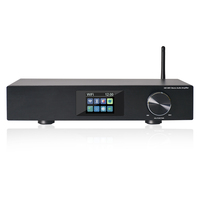 Amplificateur Intégré avec Streamer, Récepteur Audio Wifi, Streamer et DAC, Amplificateur Audio Stéréo Hi-Fi WIFI BT