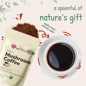 Caffè ai Funghi in Polvere all'Ingrosso 793g/Sacchetto <span class=keywords><strong>Cordyceps</strong></span>/Reishi/Fungo Criniera di Leone Caffè Arabica Integratore Alimentare Energetico e Concentrante - Product Image 5