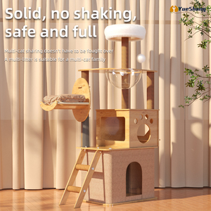 Factory Direct Custom <b>Cat</b> Climbing <b>Tree</b> Fashion Large Size Modern Pet Products Pet Toy <b>Cat</b> Climbing Frame <b>Cat</b> Climbing <b>Tree</b> - Product Image 2