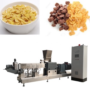 Chaîne de production automatisée de céréales pour petit-déjeuner Chocos : extrudeuse de cornflakes, machine de production de flocons de maïs Cerealac pour aliments pour bébés - Product Image 1