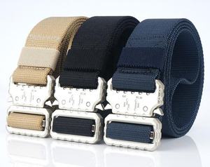 カスタム調整可能な男性ヘビーデューティ屋外ナイロンウェビング戦術ベルトクイックリリースバックル付き - Product Image 4