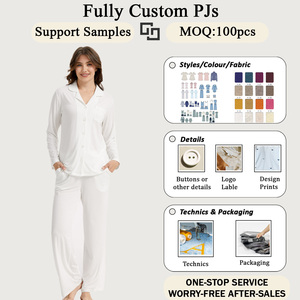 Fábrica de Pijamas OEM ODM, Pijamas de Modal y Elastano para <span class=keywords><strong>Mujer</strong></span>, Ropa de Dormir Suave de Algodón y Bambú para <span class=keywords><strong>Mujer</strong></span> - Product Image 5