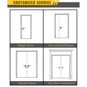 wpc <strong>doors</strong> for houses Waterproof Soundproof Hospital Bedroom Indoor Room PVC Wood Plastic Composite Interior With Frame Factory - Product Image 5