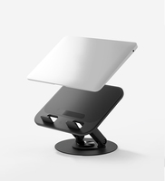 Portable 360 °   Support rotatif multifonctionnel en ABS et métal, flexible et réglable en hauteur pour ordinateur portable et tablette