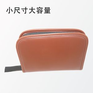 Bolsa de herramientas de golf, estuche de almacenamiento portátil de cuero con compartimento interior para accesorios deportivos al aire libre, unisex - Product Image 3