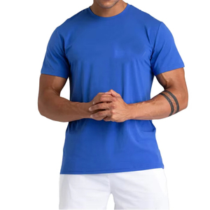 Camisetas <span class=keywords><strong>de</strong></span> Algodón <span class=keywords><strong>de</strong></span> 220g para <span class=keywords><strong>Hombre</strong></span>, Corte Regular, Deportivas, Suaves, con Dobladillo Curvo, Tejidas, Lisas, para Serigrafía, Hechas en China, Personalizables OEM - Product Image 2